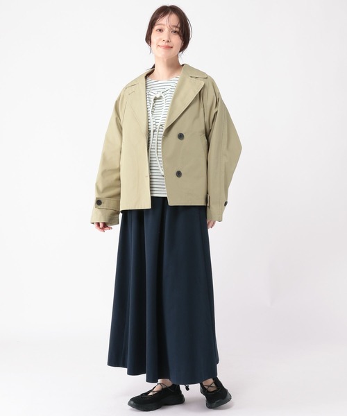 studio CLIP（スタディオクリップ）の「ドルマンショートブルゾン（ブルゾン・レディース・ネイビー/ベージュ・FREE）」の15枚目の写真