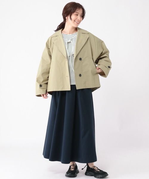 studio CLIP（スタディオクリップ）の「ドルマンショートブルゾン（ブルゾン・レディース・ネイビー/ベージュ・FREE）」の16枚目の写真