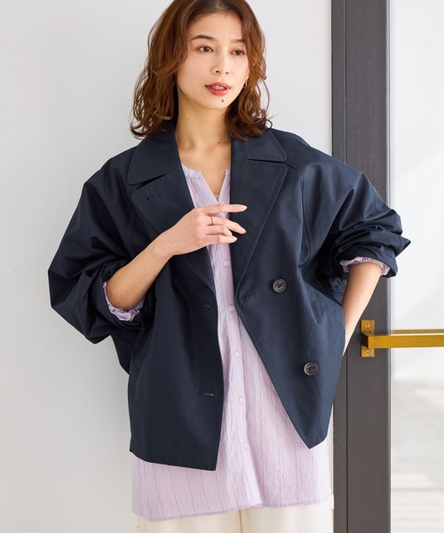 studio CLIP（スタディオクリップ）の「ドルマンショートブルゾン（ブルゾン・レディース・ネイビー/ベージュ・FREE）」の17枚目の写真