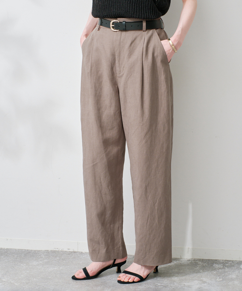 セットアップ対応可》リネン混パンツ（その他パンツ）｜SLOBE IENA