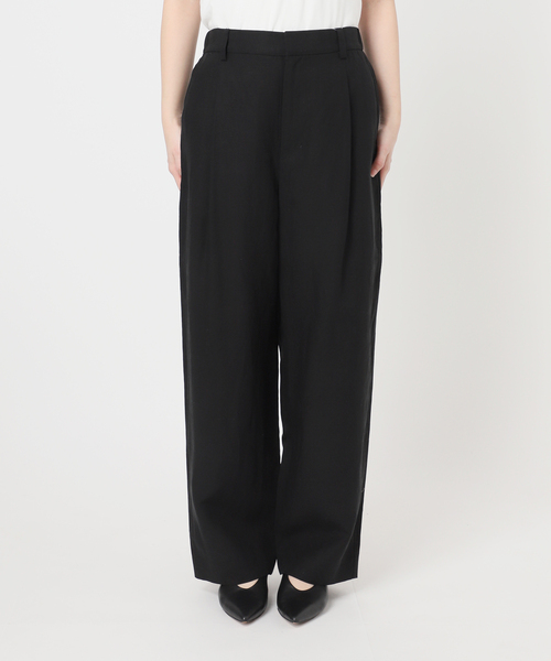 SLOBE IENA(スローブイエナ)の「《セットアップ対応可》リネン混パンツ(その他パンツ・レディース・ブラック/カーキ・36/38)」の21枚目の写真