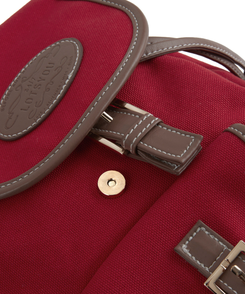 LOTSYOU(ロッツユー)の「Nostalgia Canvas Backpack Red(バックパック/リュック・レディース・その他・ONESIZE)」の4枚目の写真