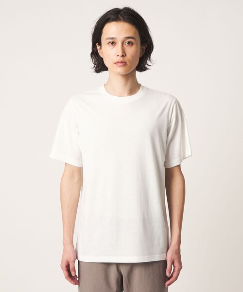A DAY IN THE LIFE UNITED ARROWS(アデイインザライフユナイテッドアローズ)の「アブストラクト レイヤード リラックス カットソー-ウォッシャブル-<A DAY IN THE LIFE>(ニット/セーター・メンズ・ベージュ/ネイビー/ブラック・L/M)」の17枚目の写真