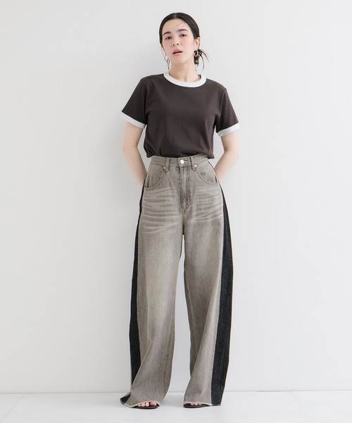 Healthknit（ヘルスニット）の「【Healthknit/ヘルスニット】Ringer Crewneck S/S（Tシャツ/カットソー・レディース・ブラック系その他2/ブルー系その他/ホワイト系その他・FREE）」の7枚目の写真