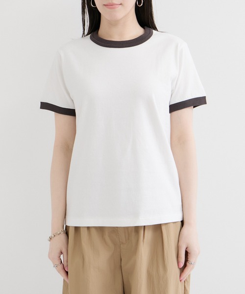 Healthknit（ヘルスニット）の「【Healthknit/ヘルスニット】Ringer Crewneck S/S（Tシャツ/カットソー・レディース・ブラック系その他2/ブルー系その他/ホワイト系その他・FREE）」の13枚目の写真