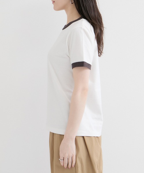 Healthknit（ヘルスニット）の「【Healthknit/ヘルスニット】Ringer Crewneck S/S（Tシャツ/カットソー・レディース・ブラック系その他2/ブルー系その他/ホワイト系その他・FREE）」の14枚目の写真