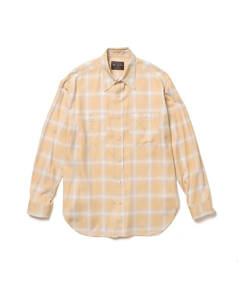 MR.OLIVE（ミスターオリーブ）の「【MR.OLIVE/ミスターオリーブ】RAYON OMBRE CHECK / WORK SHIRT / M261115（シャツ/ブラウス・メンズ・イエロー/ブラック・S/M）」の4枚目の写真