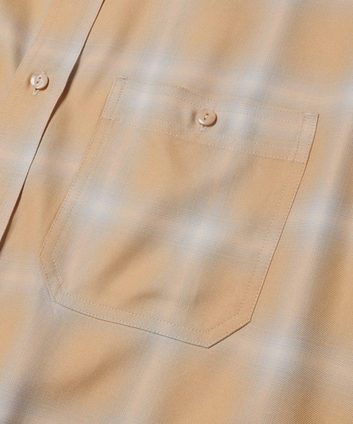 MR.OLIVE（ミスターオリーブ）の「【MR.OLIVE/ミスターオリーブ】RAYON OMBRE CHECK / WORK SHIRT / M261115（シャツ/ブラウス・メンズ・イエロー/ブラック・S/M）」の7枚目の写真