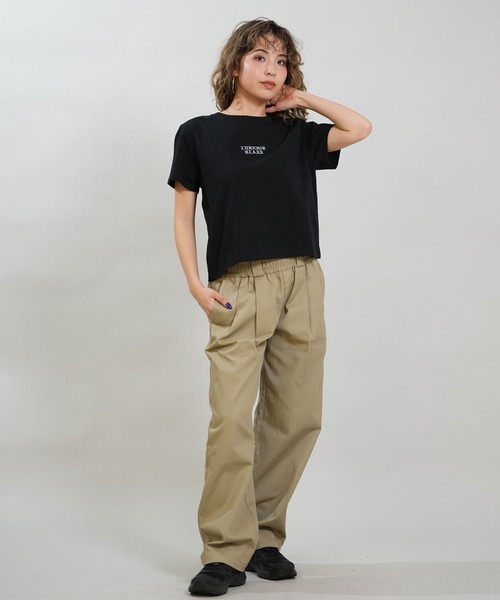 LURKING CLASS（ラーキングクラス）の「【ムラサキスポーツ限定】LURKING CLASS/ラーキングクラス 半袖 Tシャツ クロップド丈 LIV3 MINI S/S TEE ST26STM02W（Tシャツ/カットソー・レディース・ブラック/ホワイト・L/M）」の12枚目の写真