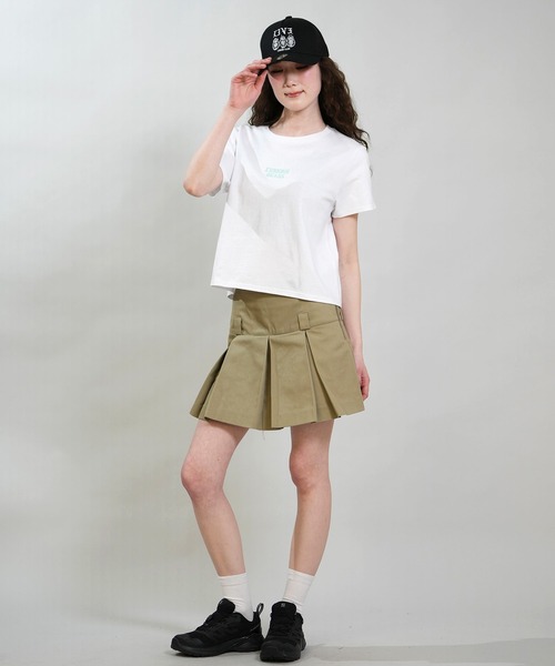 LURKING CLASS（ラーキングクラス）の「【ムラサキスポーツ限定】LURKING CLASS/ラーキングクラス 半袖 Tシャツ クロップド丈 LIV3 MINI S/S TEE ST26STM02W（Tシャツ/カットソー・レディース・ブラック/ホワイト・L/M）」の7枚目の写真