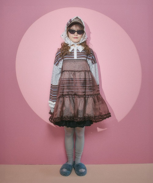 WC(ダブル シー)の「スターパターンバンダナ(バンダナ/スカーフ・レディース・ピンク/ホワイト・FREE)」の12枚目の写真