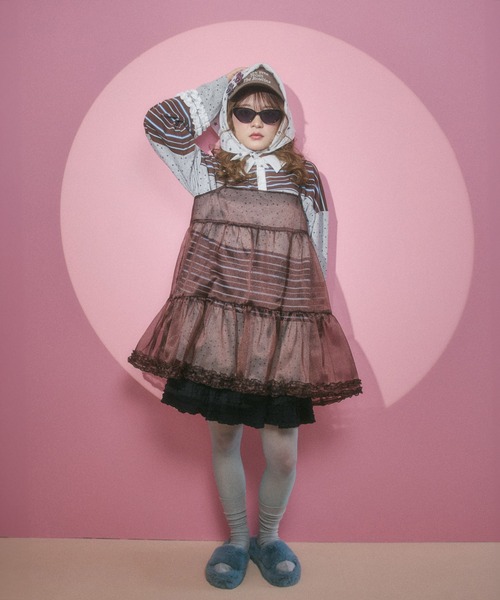 WC(ダブル シー)の「スターパターンバンダナ(バンダナ/スカーフ・レディース・ピンク/ホワイト・FREE)」の13枚目の写真