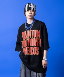 a.p.o.v.（エーピーオービー）の「a.p.o.v. アメカジ調ロゴビッグプリントスーパーオーバーサイズTシャツ（Tシャツ/カットソー）」