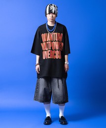 a.p.o.v.（エーピーオービー）の「a.p.o.v. アメカジ調ロゴビッグプリントスーパーオーバーサイズTシャツ（Tシャツ/カットソー）」
