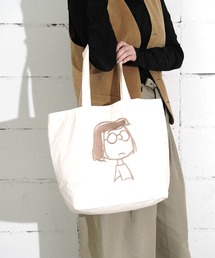 "09"≪Vintage PEANUTS≫1ポケット ナイロン フェイス 刺繍 トートバッグ