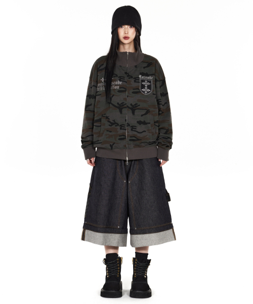 IDWS（アイドンワナセル）の「Fix Roll Up Carpenter Bermuda Shorts Indigo（その他パンツ・レディース・その他・0/1/2）」の20枚目の写真