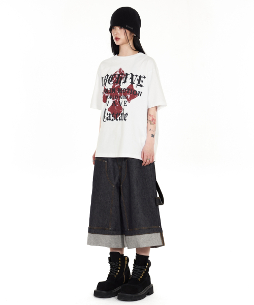 IDWS（アイドンワナセル）の「Fix Roll Up Carpenter Bermuda Shorts Indigo（その他パンツ・レディース・その他・0/1/2）」の22枚目の写真