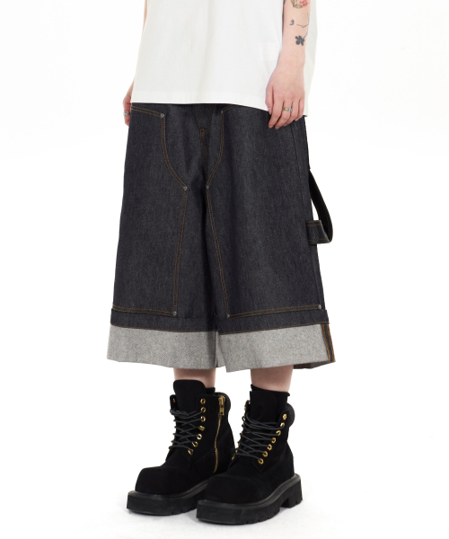 IDWS（アイドンワナセル）の「Fix Roll Up Carpenter Bermuda Shorts Indigo（その他パンツ・レディース・その他・0/1/2）」の11枚目の写真