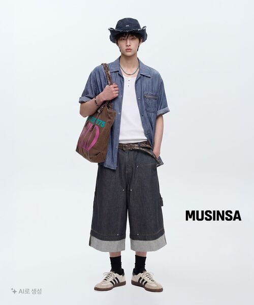 IDWS（アイドンワナセル）の「Fix Roll Up Carpenter Bermuda Shorts Indigo（その他パンツ・レディース・その他・0/1/2）」の3枚目の写真