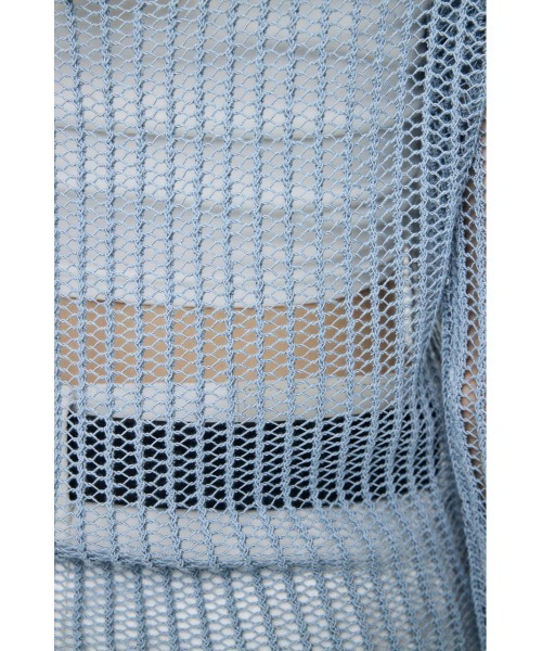 MOUSSY(マウジー)の「BOAT NECK MESH KNIT トップス(ニット/セーター・レディース・ブラック/ライトブルー/オフホワイト・FREE)」の16枚目の写真