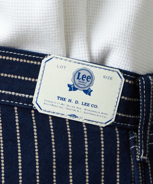 Lee(リー)の「Lee/リー VINTAGE PAINTER PANTS/ビンテージぺインターパンツ DUNGAREES(その他パンツ・メンズ・ライトインディゴブルー/ストライプ・LARGE/MEDIUM/SMALL/X-LARGE)」の13枚目の写真