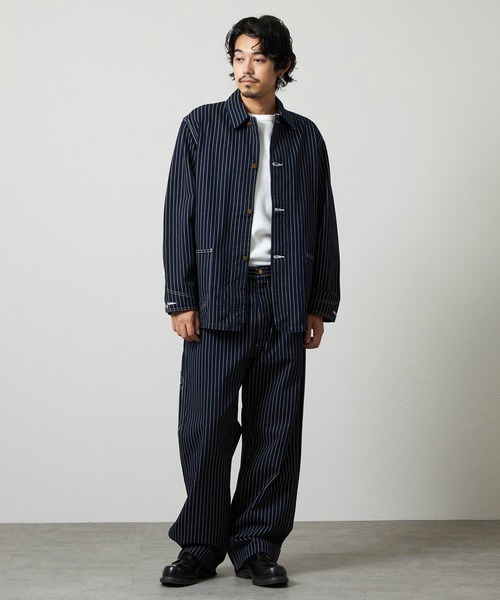 Lee(リー)の「Lee/リー VINTAGE PAINTER PANTS/ビンテージぺインターパンツ DUNGAREES(その他パンツ・メンズ・ライトインディゴブルー/ストライプ・LARGE/MEDIUM/SMALL/X-LARGE)」の16枚目の写真