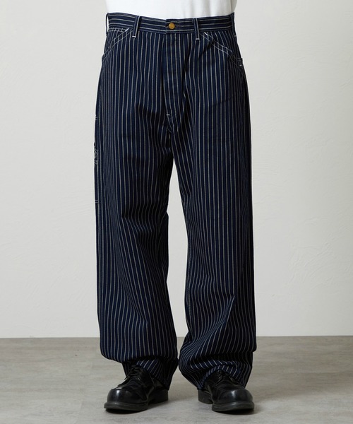 Lee(リー)の「Lee/リー VINTAGE PAINTER PANTS/ビンテージぺインターパンツ DUNGAREES(その他パンツ・メンズ・ライトインディゴブルー/ストライプ・LARGE/MEDIUM/SMALL/X-LARGE)」の8枚目の写真