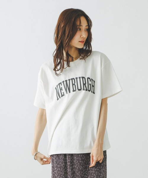GLOBAL WORK(グローバルワーク)の「冷感コットンプリントTシャツ/636802(Tシャツ/カットソー・レディース・ライトブルー/グレイッシュベージュ/グレー系その他7/ホワイト/ダークブラウン/ライトピンク・LARGE/MEDIUM)」の1枚目の写真