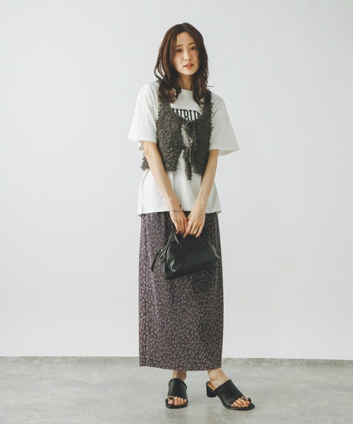 GLOBAL WORK(グローバルワーク)の「冷感コットンプリントTシャツ/636802(Tシャツ/カットソー・レディース・ライトブルー/グレイッシュベージュ/グレー系その他7/ホワイト/ダークブラウン/ライトピンク・LARGE/MEDIUM)」の7枚目の写真