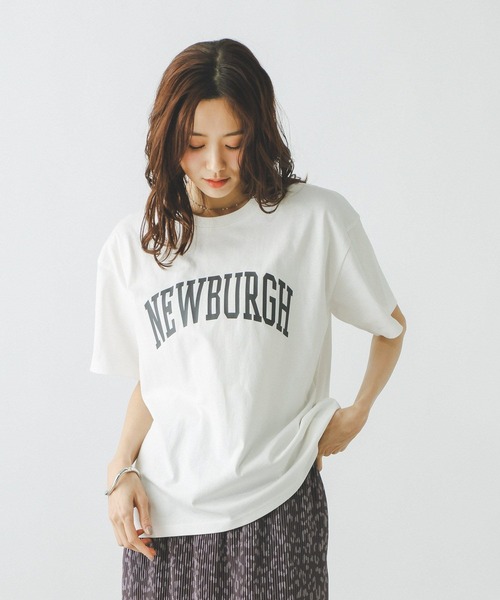 GLOBAL WORK(グローバルワーク)の「冷感コットンプリントTシャツ/636802(Tシャツ/カットソー・レディース・ライトブルー/グレイッシュベージュ/グレー系その他7/ホワイト/ダークブラウン/ライトピンク・LARGE/MEDIUM)」の9枚目の写真