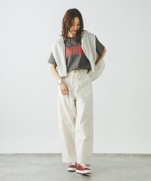 GLOBAL WORK(グローバルワーク)の「冷感コットンプリントTシャツ/636802(Tシャツ/カットソー・レディース・ライトブルー/グレイッシュベージュ/グレー系その他7/ホワイト/ダークブラウン/ライトピンク・LARGE/MEDIUM)」の11枚目の写真