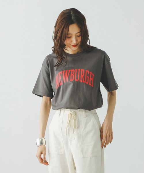 GLOBAL WORK(グローバルワーク)の「冷感コットンプリントTシャツ/636802(Tシャツ/カットソー・レディース・ライトブルー/グレイッシュベージュ/グレー系その他7/ホワイト/ダークブラウン/ライトピンク・LARGE/MEDIUM)」の14枚目の写真