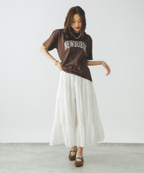 GLOBAL WORK(グローバルワーク)の「冷感コットンプリントTシャツ/636802(Tシャツ/カットソー・レディース・ライトブルー/グレイッシュベージュ/グレー系その他7/ホワイト/ダークブラウン/ライトピンク・LARGE/MEDIUM)」の16枚目の写真