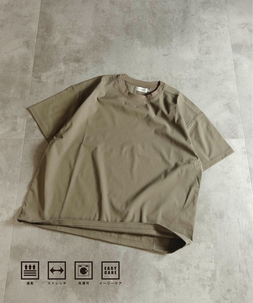 tシャツ ATELANE 古着風 ピグメント加工 ヴィンテージ ワンポイント刺繍 デザイン Tシャツ トラ フラワー メンズ レディース