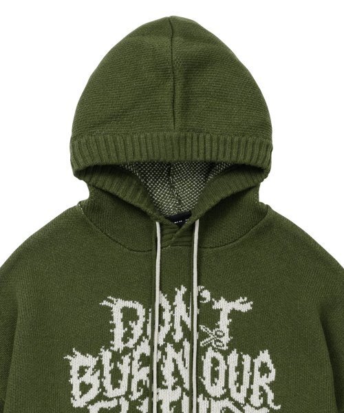AJOBYAJO（アジョバイアジョ）の「[PBA] DBOF Wool Knit Hoodie [KHAKI]（ニット/セーター・レディース・その他・SMALL）」の3枚目の写真