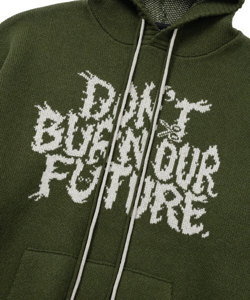 AJOBYAJO（アジョバイアジョ）の「[PBA] DBOF Wool Knit Hoodie [KHAKI]（ニット/セーター・レディース・その他・SMALL）」の4枚目の写真