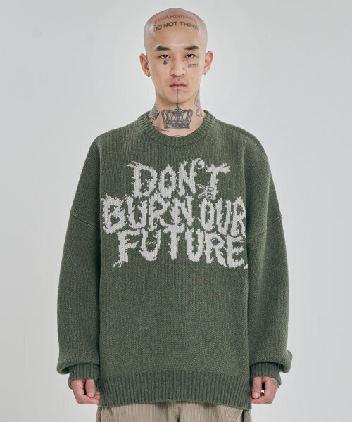 AJOBYAJO（アジョバイアジョ）の「[PBA] DBOF Wool Knit Hoodie [KHAKI]（ニット/セーター・レディース・その他・SMALL）」の8枚目の写真
