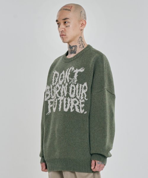 AJOBYAJO（アジョバイアジョ）の「[PBA] DBOF Wool Knit Hoodie [KHAKI]（ニット/セーター・レディース・その他・SMALL）」の9枚目の写真