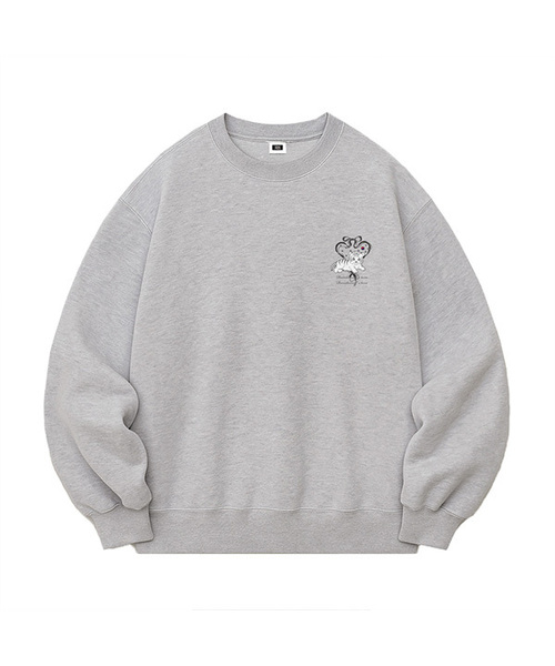 RANDOMOFF(ランダムオフ)の「OFF TORA OVER FIT SWEATSHIRT (3color)(スウェット・レディース・ホワイト/ライトグレー/ブラック・SMALL/MEDIUM/LARGE/X-LARGE)」の3枚目の写真