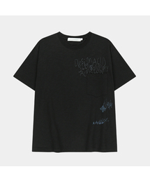 SLOWACID | ポケットノートスラブ半袖Tシャツ[ブラック](Tシャツ/カットソー)