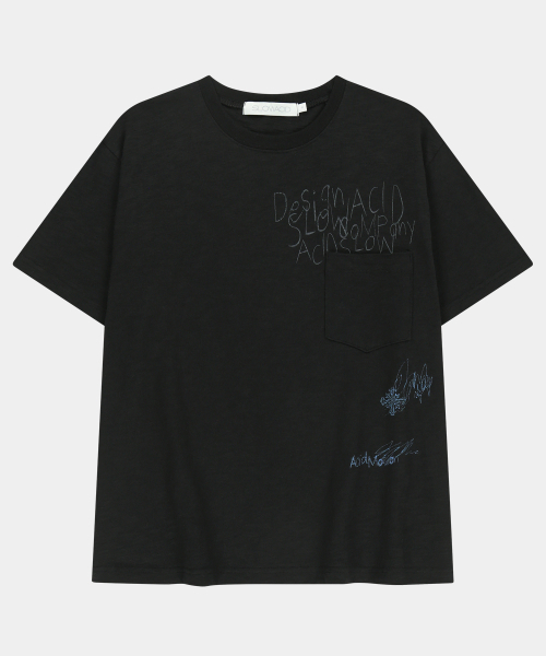 SLOWACID（スローアシッド）の「ポケットノートスラブ半袖Tシャツ[ブラック]（Tシャツ/カットソー・レディース・その他・SMALL/MEDIUM/LARGE/X-LARGE）」の5枚目の写真