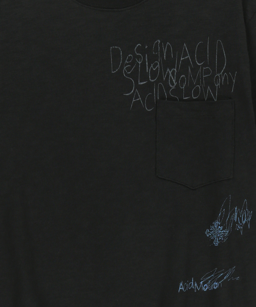 SLOWACID（スローアシッド）の「ポケットノートスラブ半袖Tシャツ[ブラック]（Tシャツ/カットソー・レディース・その他・SMALL/MEDIUM/LARGE/X-LARGE）」の7枚目の写真