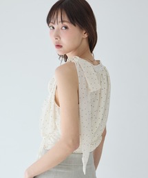krahe（クレーエ）の「フリルリボンノースリーブブラウス（シャツ/ブラウス）」