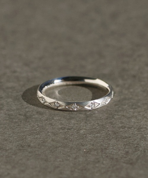 JUPITER(ジュピター)の「【Pt900】ダイヤモンドリング/サティーナ仕上げ 0.13ct(リング・レディース・プラチナム・#11)」の1枚目の写真