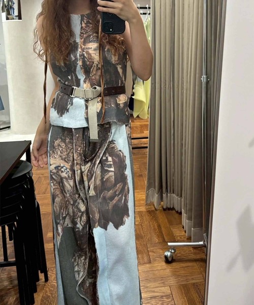 kotohayokozawa(コトハヨコザワ)の「GRAPHIC YORYU PANTS(その他パンツ・レディース・ライトブルー/チャコールグレー・1)」の1枚目の写真