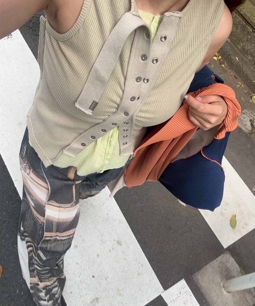 kotohayokozawa(コトハヨコザワ)の「GRAPHIC YORYU PANTS(その他パンツ・レディース・ライトブルー/チャコールグレー・1)」の15枚目の写真