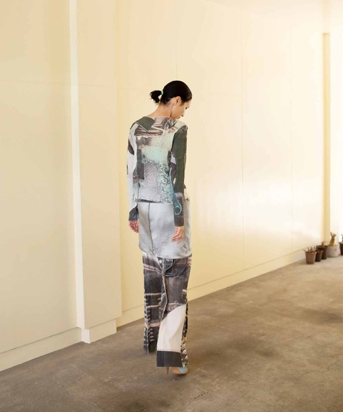 kotohayokozawa(コトハヨコザワ)の「GRAPHIC YORYU PANTS(その他パンツ・レディース・ライトブルー/チャコールグレー・1)」の3枚目の写真