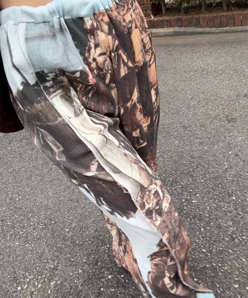 kotohayokozawa(コトハヨコザワ)の「GRAPHIC YORYU PANTS(その他パンツ・レディース・ライトブルー/チャコールグレー・1)」の9枚目の写真