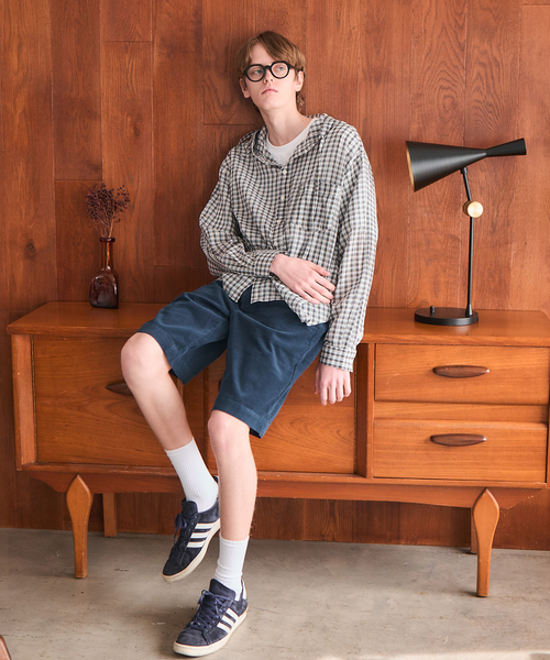 OSKR(オーエスケーアール)の「OSKR / オーエスケーアール Small Corduroy Faded Stand Up Short(その他パンツ・メンズ・ホワイト/ブルー系その他・MEDIUM/LARGE)」の13枚目の写真