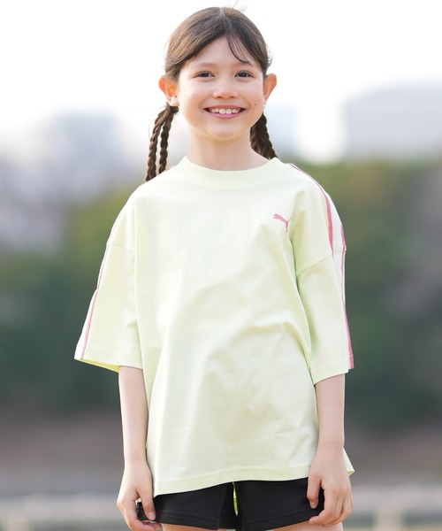 PUMA（プーマ）の「PUMA/プーマ キッズ 半袖 Tシャツ 634517（Tシャツ/カットソー・キッズ・ライトイエロー/ピンク/ブラック・128cm/140cm/152）」の5枚目の写真